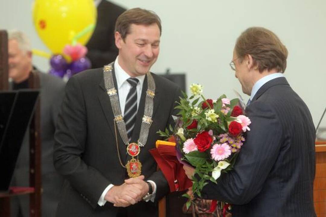 A.Zuokas inauguruotas tarybos posėdžio metu