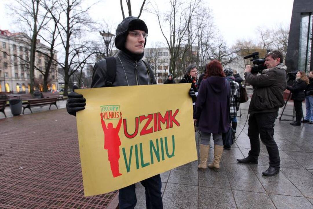 Piketuotojai: neduoti išmaldos - nehumaniška 