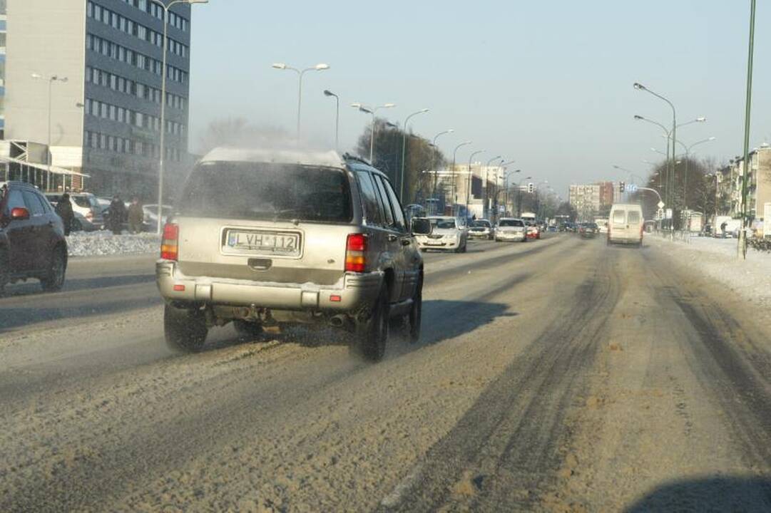 Klaipėdoje iškrito pavojingas sniego kiekis