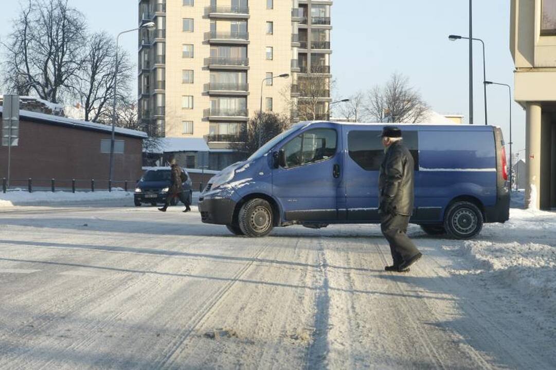 Klaipėdoje iškrito pavojingas sniego kiekis