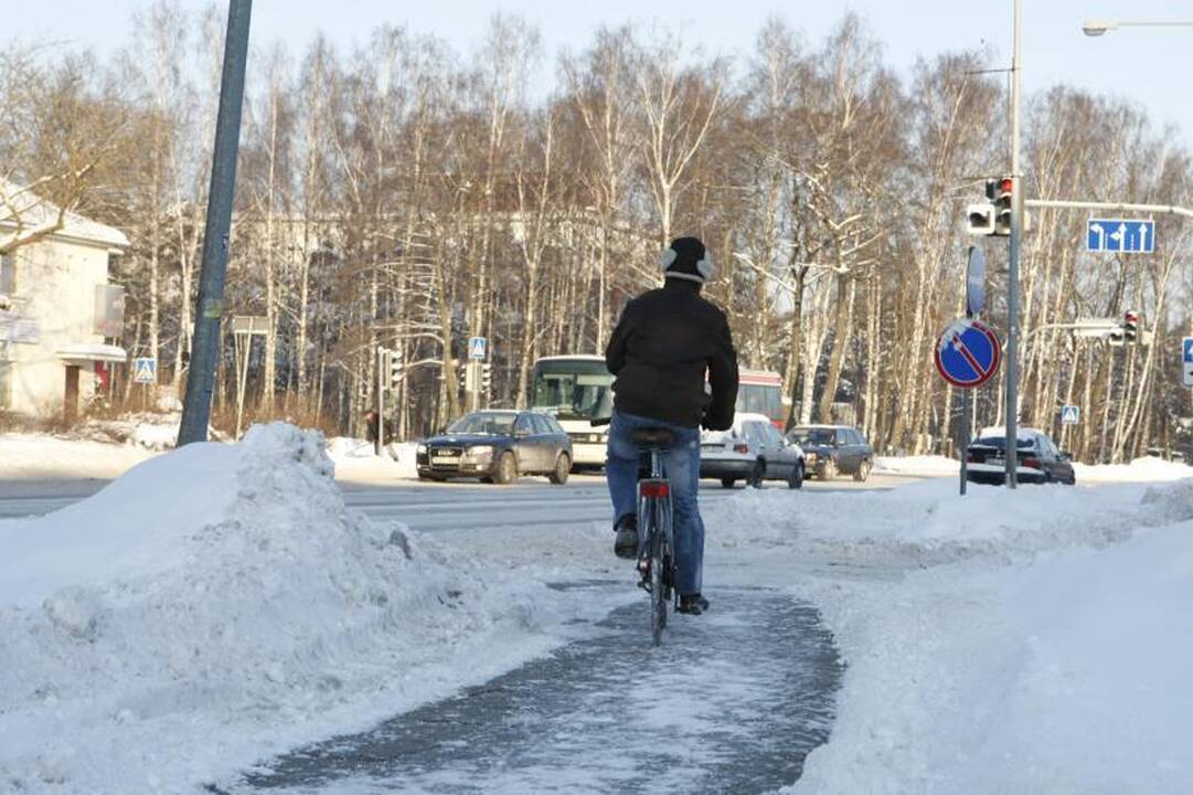 Klaipėdoje iškrito pavojingas sniego kiekis