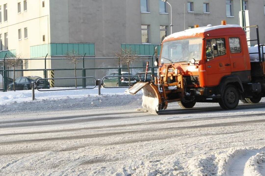 Klaipėdoje iškrito pavojingas sniego kiekis