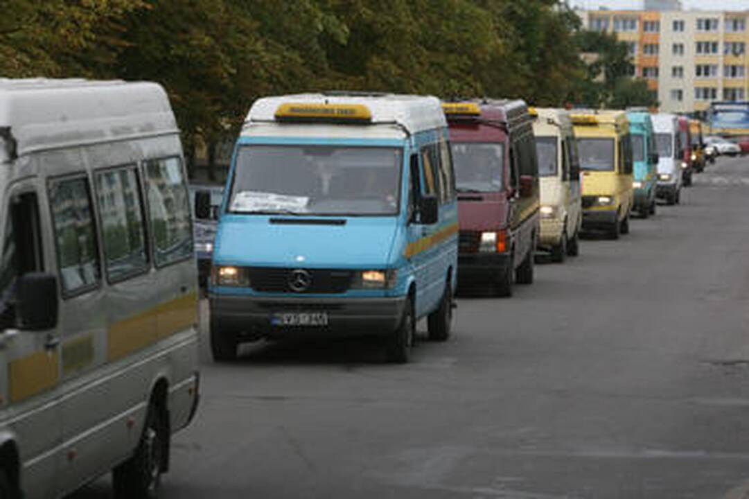 „Mikriukai“ Panevėžyje blokavo gatves