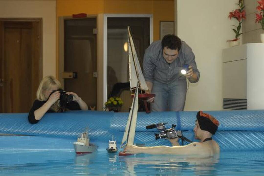 „Klaipėdos laivų parado“ vaizdo klipas gimė baseine