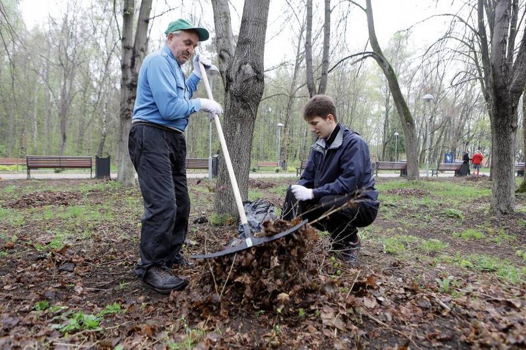 Klaipėdiečiai ėmėsi tvarkyti Jūros parką