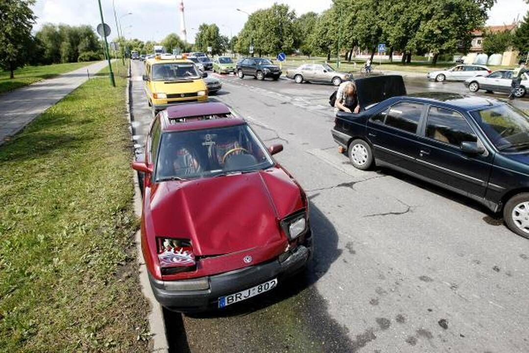 Klaipėdoje į avariją pateko keturios mašinos