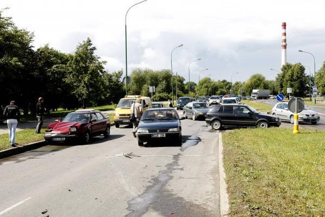 Klaipėdoje į avariją pateko keturios mašinos