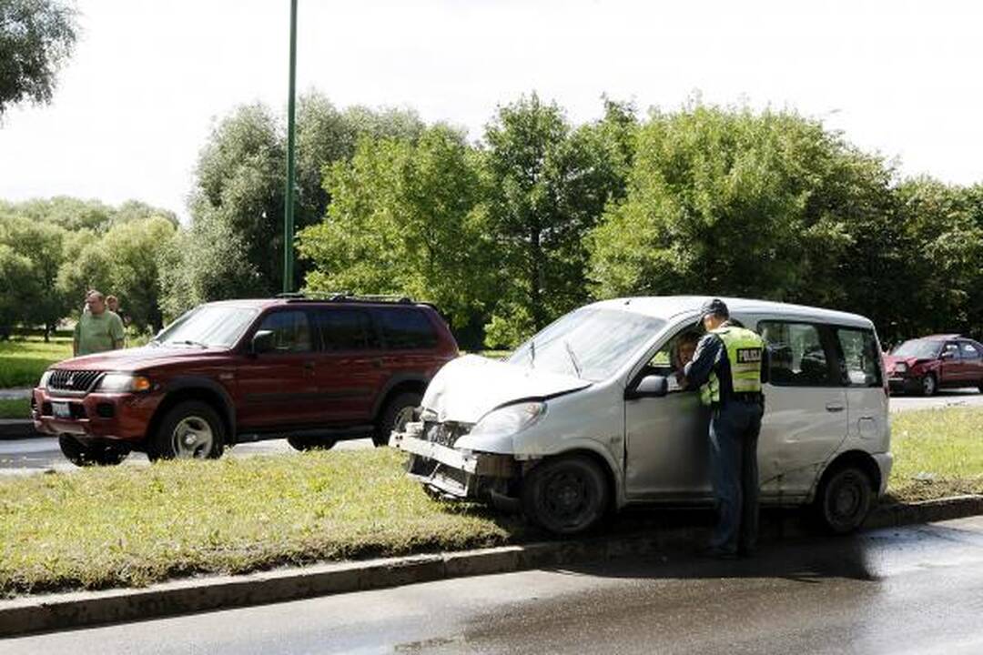 Klaipėdoje į avariją pateko keturios mašinos