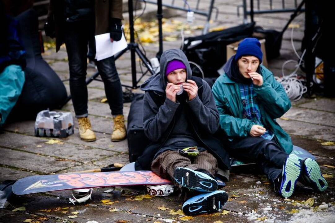 Snieglentininkų triukai - sostinėje surengtose varžybose