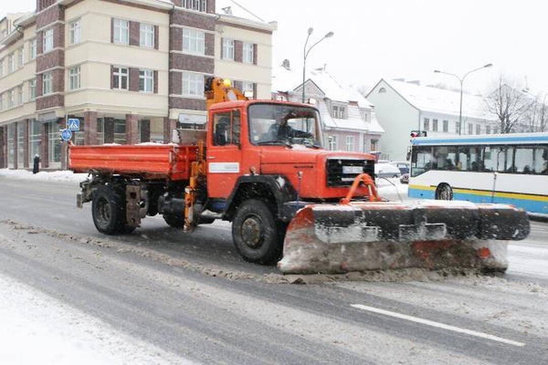 Žiema Klaipėdoje: eismo sąlygos sudėtingos