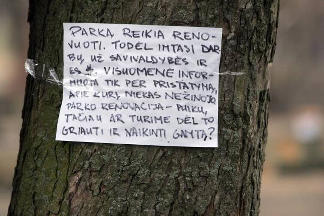Iškirsti medžiai Sereikiškių parke papiktino vilniečius (papildyta)