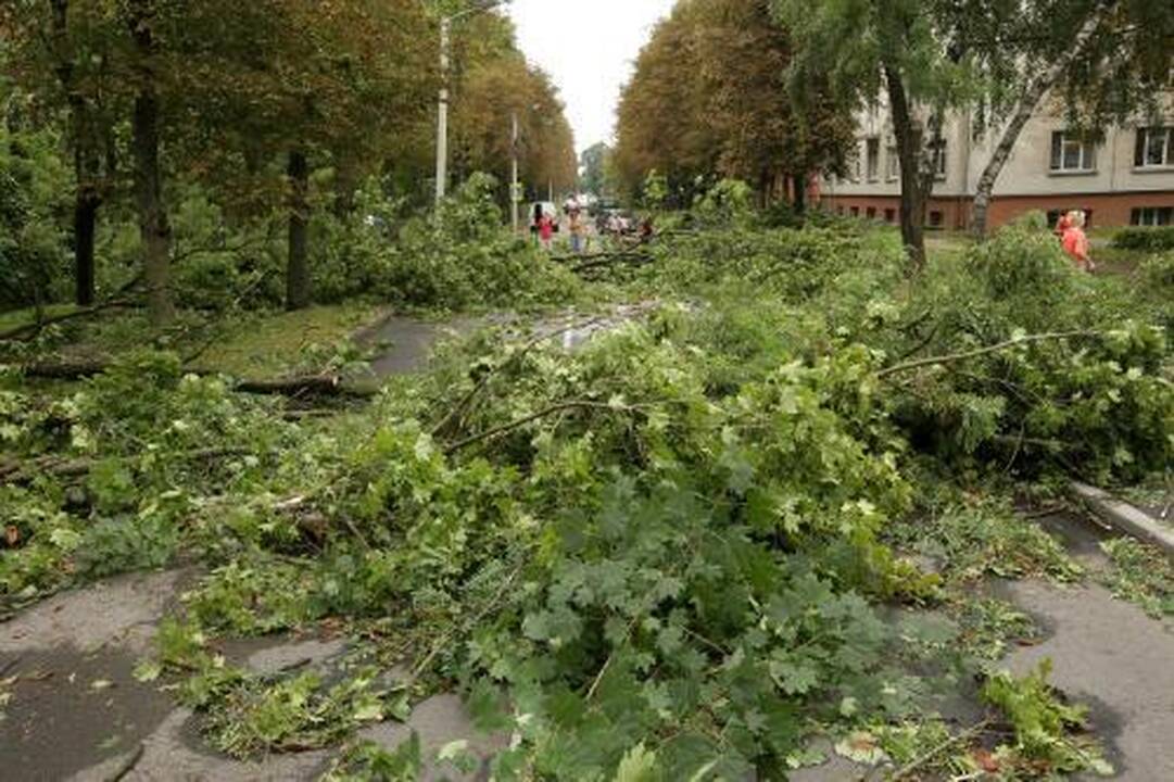 Valdininkai braižė uraganą