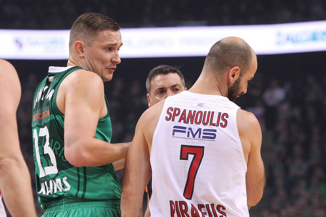 Eurolyga: „Žalgiris“ – „Olympiakos“ 74:68