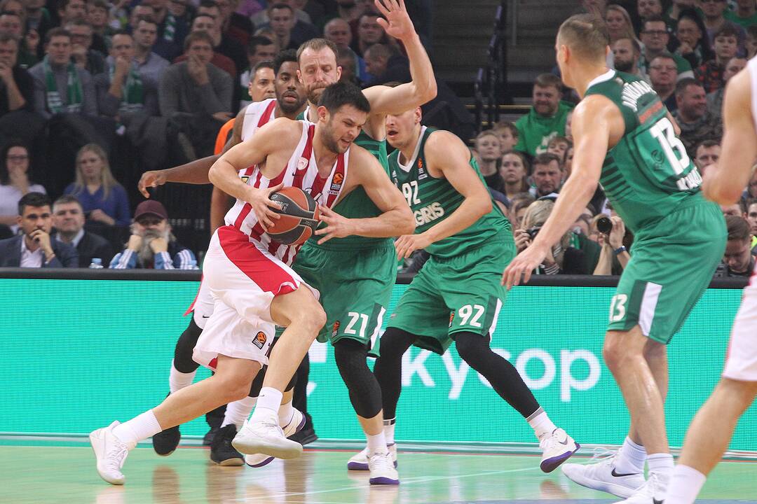 Eurolyga: „Žalgiris“ – „Olympiakos“ 74:68