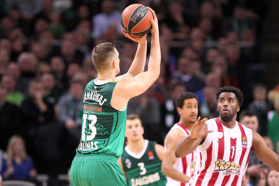 Eurolyga: „Žalgiris“ – „Olympiakos“ 74:68