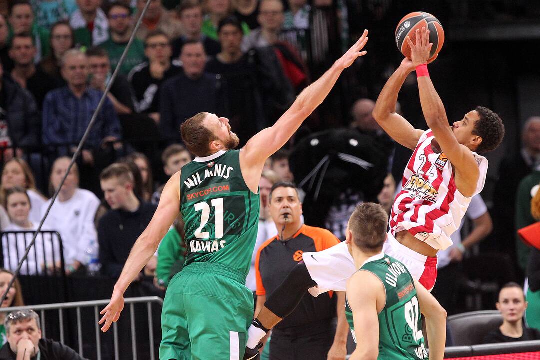 Eurolyga: „Žalgiris“ – „Olympiakos“ 74:68