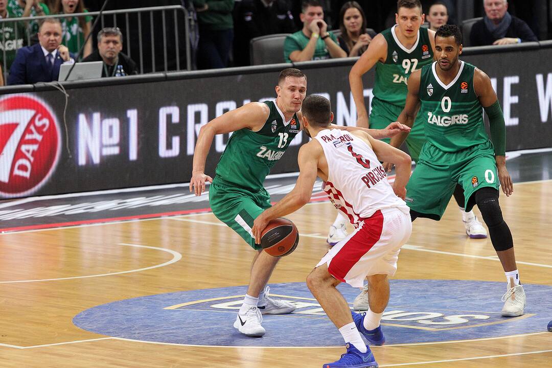 Eurolyga: „Žalgiris“ – „Olympiakos“ 74:68