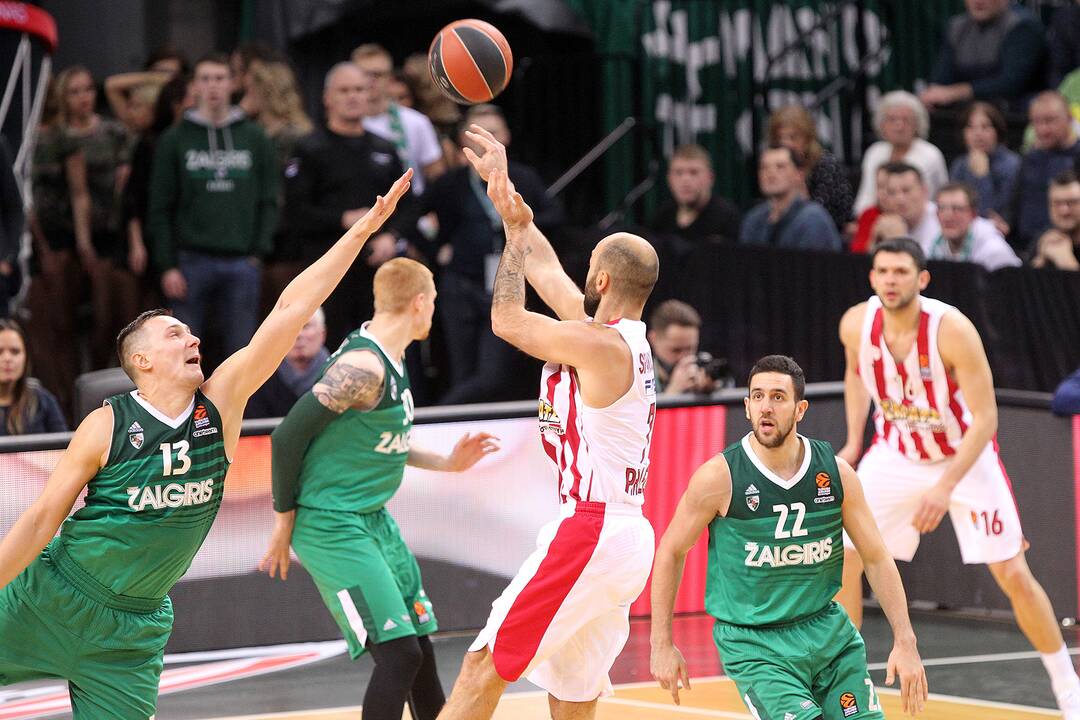 Eurolyga: „Žalgiris“ – „Olympiakos“ 74:68