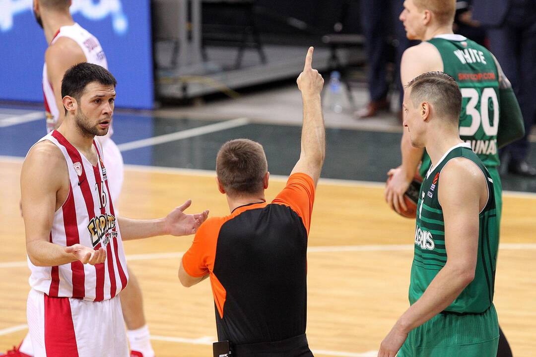 Eurolyga: „Žalgiris“ – „Olympiakos“ 74:68