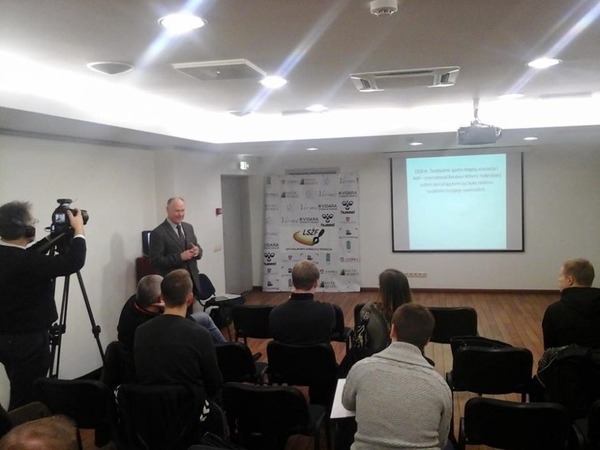 Sporto žurnalistams – rankininkų paskaita