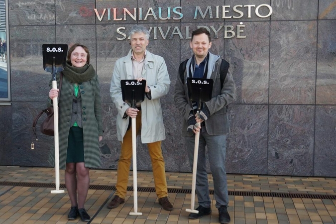 „Žalieji“ sostinės merui priminė netesėtus pažadus