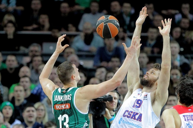 Eurolygoje Kauno „Žalgiris“ ne sykį skaudžiai pralaimėjo Maskvos CSKA.