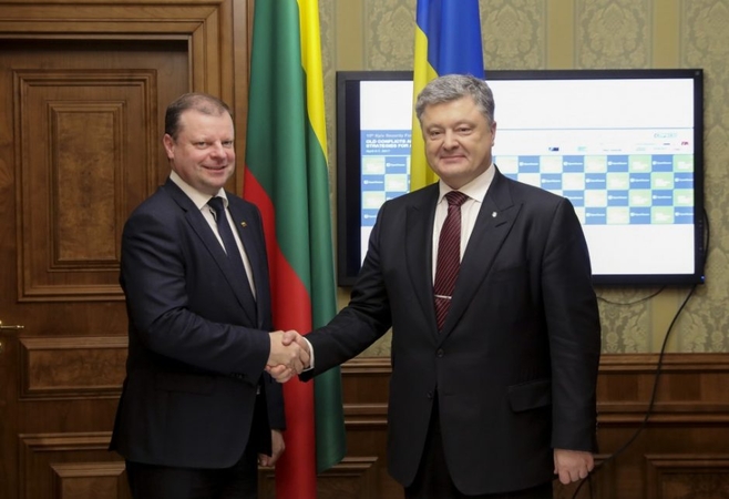 Premjeras susitikime su Ukrainos vadovu: pratybų „Zapad“ mastas kelia nerimą