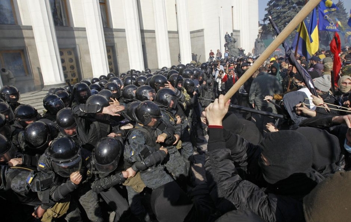 Nacionalistų demonstracijos ir susirėmimai Kijeve