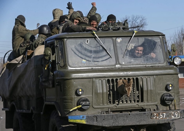 Ukrainos pajėgos palieka Debalcevę