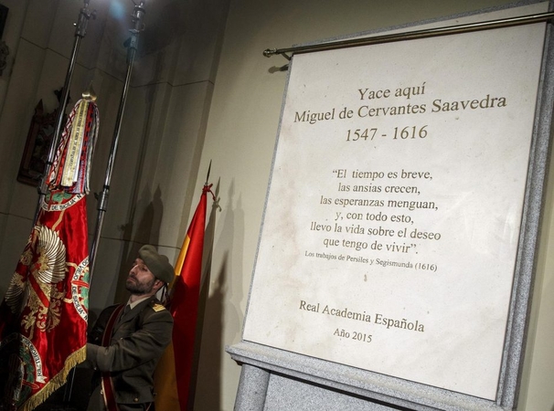 Rašytojas M. de Cervantesas pagaliau oficialiai palaidotas