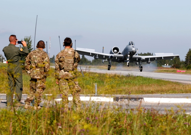 Estijoje JAV karo aviacija surengė pratybas