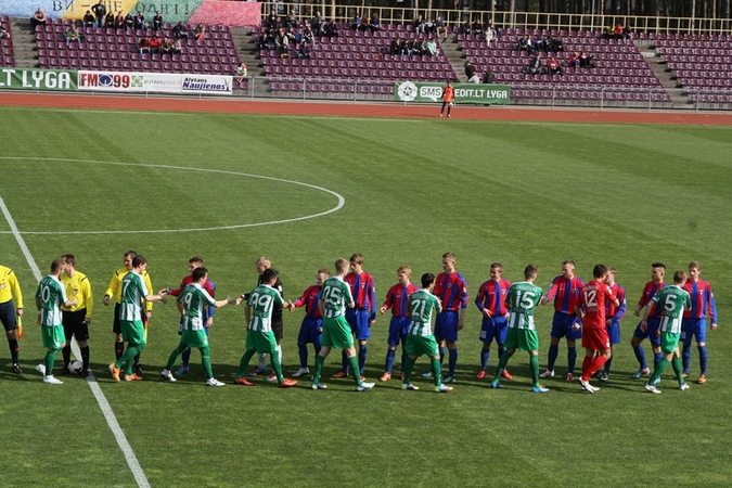 Futbolo čempionas „Žalgiris“ išvargo pergalę prieš autsaiderę „Dainavą“