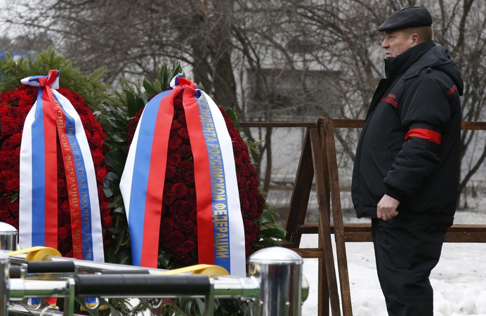 Maskvoje tūkstančiai žmonių atidavė paskutinę pagarbą nužudytam B. Nemcovui