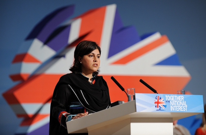 Britų ministrė S. Warsi atsistatydina dėl vyriausybės politikos Gazos Ruožo atžvilgiu