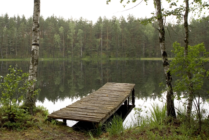 Poilsiautojai vejami iš Stirnių ežero pakrantės