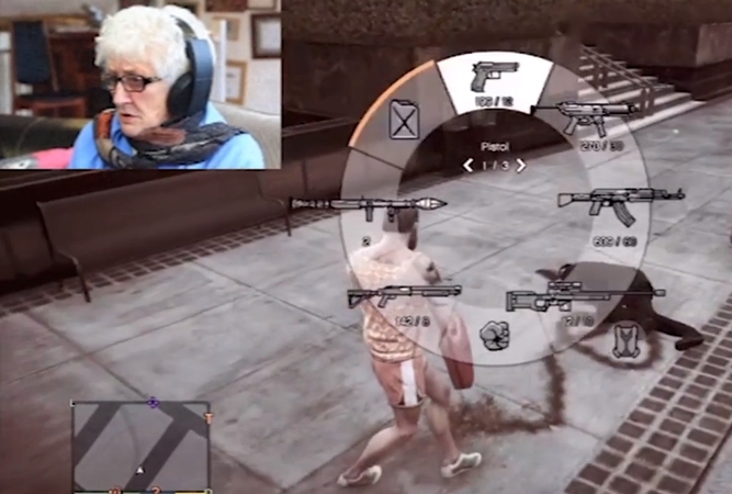 Pagyvenusi moteris – "YouTube" žvaigždė: ją užvedė žaidimas GTA (komentarai)