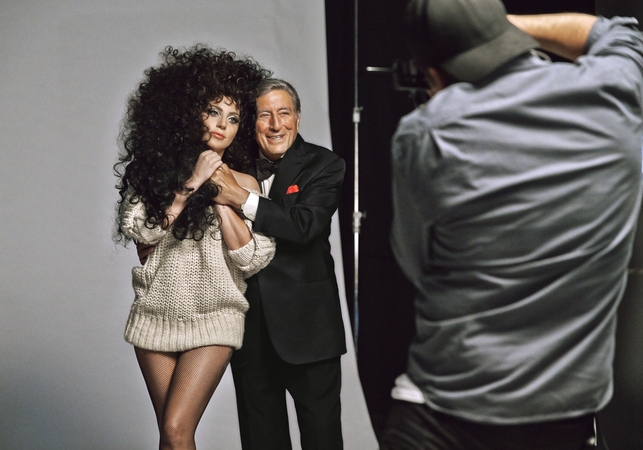 Lady Gaga ir Tony Bennett – pigių drabužių tinklo Kalėdų reklamos kampanijoje