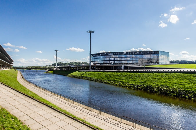 "Žalgirio" arena pribrendo užrašui