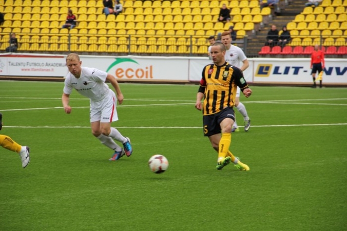 Marijampoliečiai Lietuvos futbolo A lygoje pakilo į ketvirtąją vietą