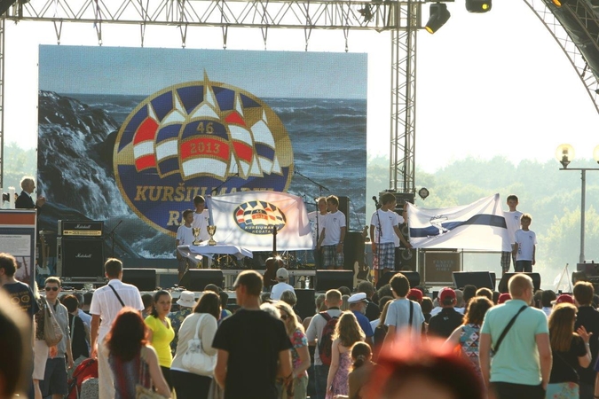 46-oji Kuršių marių regata prasidėjo geromis naujienomis ir štiliumi