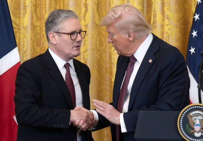 Keiras Starmeris ir Donaldas Trumpas