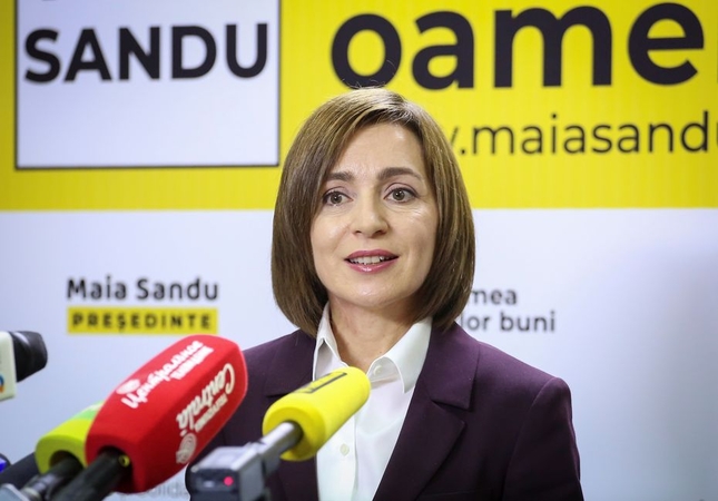 M. Sandu pergalę Moldovos prezidento rinkimuose iškovojo surinkusi 57,7 proc. balsų