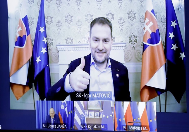 Slovakijos premjerui testu patvirtinta COVID-19