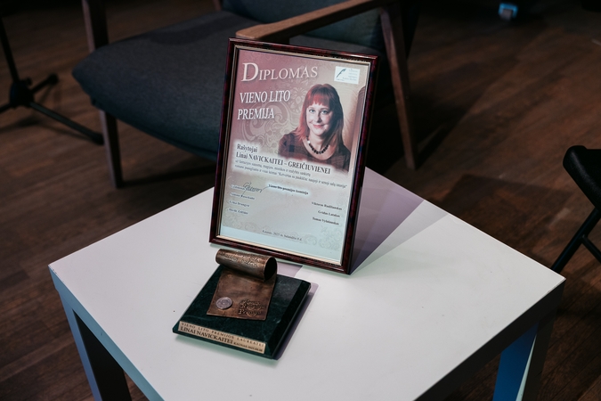 Vieno lito literatūrinė premija – rašytojai Linai Navickaitei