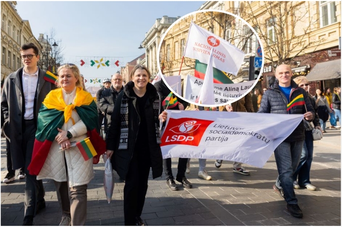 Kovo 11-osios eitynėse – konfliktas tarp socialdemokratų ir „Nacionalinio susivienijimo“