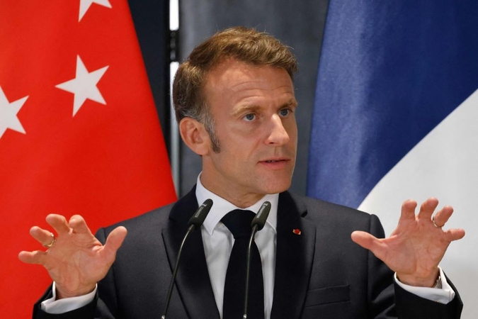 Macronas: tai taps JAV „patikimumo išbandymu“