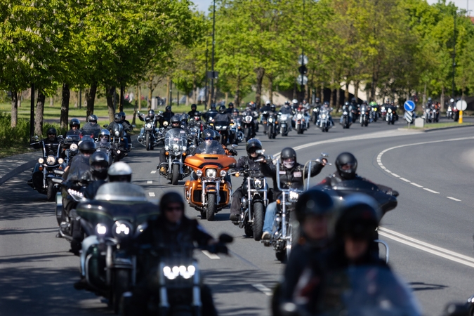 Sostinėje atidarytas motociklininkų vasaros sezonas