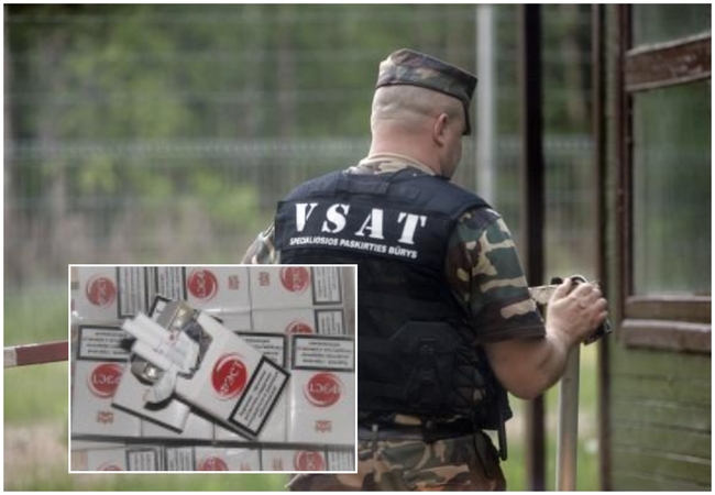 Pasieniečiai Plungėje rado ir nelegalaus alkoholio, ir kontrabandinių cigarečių