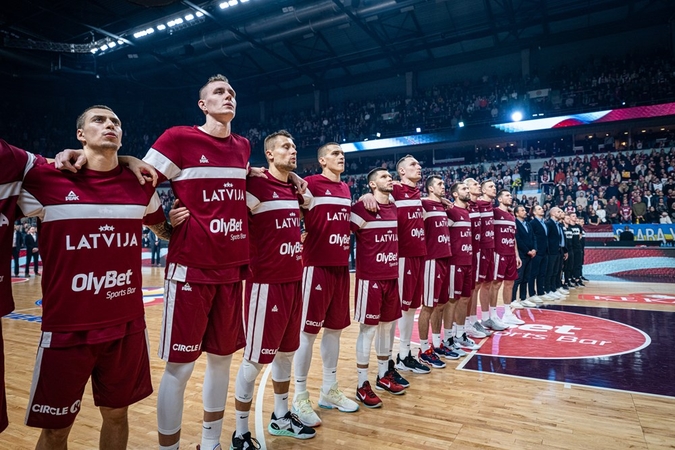 Sėkmė: Latvijos krepšininkai pirmą kartą iškovojo kelialapį į pasaulio čempionato finalo turnyrą.