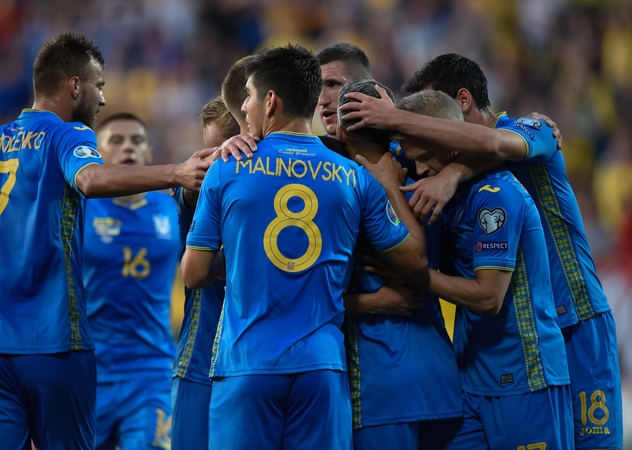 Ukrainos futbolo rinktinė.